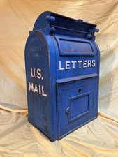 Vintage cast iron post office postal USPS 1948 mailbox picture
