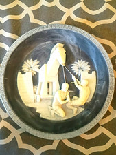 Franklin Mint The Fall of Troy Trojan Horse Cameo Plate Limited 1988 picture