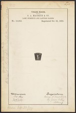 Photo:G A Macbeth Co Keystone Lamp Chimneys Lantern Globes Trade Mark 1883 picture