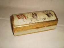 Vintage Italian Florentine Gilded Desktop Stamp Box picture