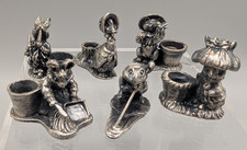 The World of Peter Rabbit Miniature Pewter Birthday Candle Holders Godinger picture