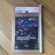 One Piece Buggy Leader OP09-042 2nd Anniversary Set Foil English 2025 Graded picture