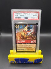 2025 Disney Lorcana EN 9-Fabled Mickey Mouse Brave Little Prince #111 PSA 10 picture