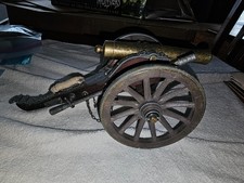 Vintage Confederate Dahlgren 1861 Civil War Field Cannon Model Replica & Ramrod picture