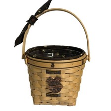 Longaberger Basket Festival 2008 Boyds Bear Country Woven Basket Brown Paw Print picture