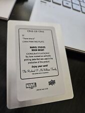 2022 Marvel Studios Upper Deck Moon Knight ONE OF ONE Cyan Printing Plate 🔥🔥 picture