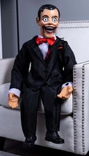 2.8 FT ANIMATED CREEPY VENTRILOQUIST DOLL HALLOWEEN ANIMATRONIC PROP picture