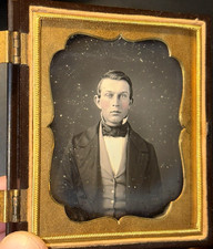 Daguerreotype of a Young Man with Nice Tinting 6th Plate Half Case picture