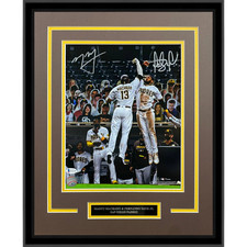 Fernando Tatis Jr And Manny Machado Autographed San Diego Padres (Spotlight) Del picture