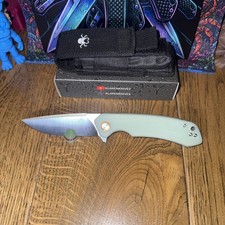 KLAKEN J146-RIDGE Jade Tactical D2 Blade. G10 Handle Back Flip Liner Lock picture