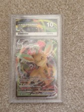 Pokemon TCG - Leafeon VMAX 008/203 - Evolving Skies - Graded - ACE 10 picture