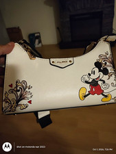 ALDO x Disney Small White Shoulder/Crossbody Bag Mickey Mouse & Minnie Mouse picture