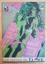 SHE HULK RARE SCARCE π Sunbathing Cover Spain 1990 - Los Comics de El Sol picture