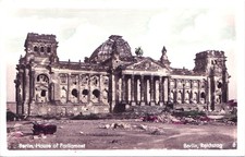 HOUSE OF PARLIAMENT berlin germany real photo postcard rppc reichstag picture