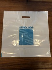 Vintage Pan Am Airlines Plastic Shopping Bags – Lot of 49 – Airline Memorabilia picture