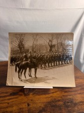 Original Vintage Military Cavalry Formation Photograph Parade Army 8x10 Photo picture