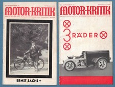 Motor-Kritik Magazine July 1932 Pair (Anfang & Mitte) Josef Ganz Volkswagen Era picture
