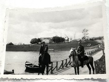 WW2 WWII Original German Photo Soldiers On Horses picture