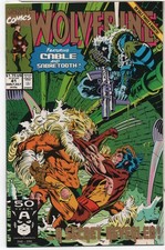 WOLVERINE #41 – MARC SILVESTRI 2ND PRINT – GOLD LOGO – DOWN IN THE BOTTOMS 1991 picture