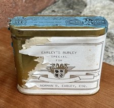 1926 Antique Crimson Coach Pocket Toledo Ohio Tobacco Hinged Tin Earleys Burley picture