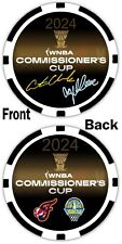 CAITLIN CLARK  & ANGEL REESE 2024 WNBA COMMISSIONER'S CUP - POKER CHIP *SIGNED* picture