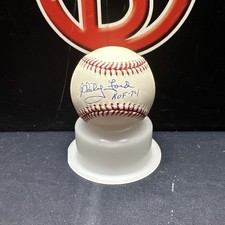 Whitey Ford Autographed Baseball OMLB Signed New York Yankees Inscribed PSA COA picture