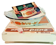 Sankoware Show Pan Open Skillet Orange Poppy 8 in New in Box w Book Vintage READ picture