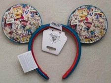 Disney EPCOT World Showcase United Kingdom UK Comic Print Ears Headband 2026 picture