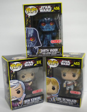 Lot of 3 Star Wars Darth Vader Kenobi Skywalker Target Exclusive Funko Pop Boxes picture