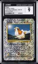 2002 LEGENDARY COLLECTION REVERSE HOLO FOIL #85 PIDGEY CGC 9 picture