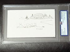 Adrian Smith Autograph PSA Hand Drawn Willow Creek Community Church's North Shor picture