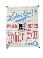 Poster Dodgers World 1959 Series White Sox Sports Store Poster 28X22 Vintage picture