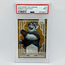 2023 Topps Disney100 Chrome Barley Lightfoot #24 Gold Wave /50 PSA 9 picture