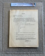 NASA 1962 MA-6 Mercury Preliminary Memorandum Gus Grissom Estate CAG John Glenn picture