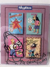 1993 Skybox THE SIMPSONS 8x10 Promo SIGNED MATT GROENING AUTOGRAPH & SKETCH picture