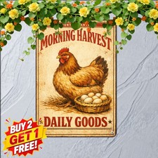 vintage farm hen country pantry advertisement distressed poster picture