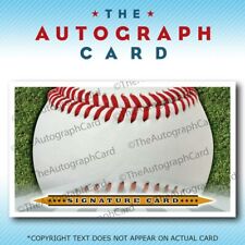 Blank Signature cards 3x5 INDEX Baseball autographcard picture