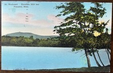 PRINCETON MA MASS~Mount Mt Wachusett~1940 Pretty Hand Colored Postcard picture