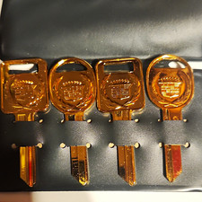 Cadillac Gold Keys Uncut Vintage Rare Collectable Get It Quick They Won't Last picture