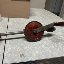 Antique Goodell-Pratt No 245 2-Speed Breast Drill Hand Crank Red Gear Tool picture