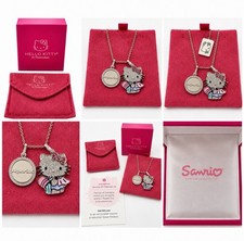 Vintage Hello Kitty for Diamonique Aquarius Zodiac Pendant Necklace Complete Set picture