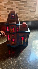 Pacific Rim Electrified Ceramic Haunted House w/ Light 5315 Box Halloween Works picture