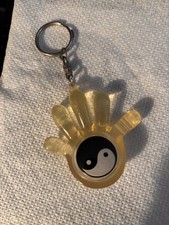 Vintage Plastic YinYang Keychain antique picture