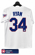 Nolan Ryan Autographed Texas Rangers #34 White Jersey Beckett Certified picture