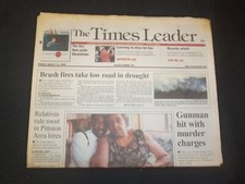 1999 AUGUST 13 WILKES-BARRE TIMES LEADER-GUNMAN HIT WITH MURDER CHARGES- NP 7474 picture