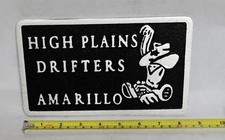 Cast Aluminum Car Club Plaque HIGH PLAINS DRIFTERS , AMARILLO picture