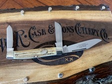 1997 BULLDOG BRAND Pit Bull 3 Blade STAG STOCKMAN KNIFE Hand Made Soligen German picture