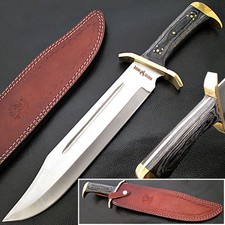 Extreme Duty XXL Black Large Bowie Knife with Black Handle and Sheath Case XX286 picture