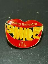 Vintage McDonald's Going the Extra Smile Collectible Lapel Hat Pin New picture