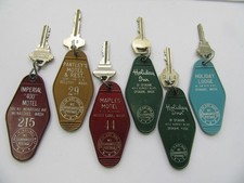 Vintage Hotel Motel Room Key & Fobs, cities in Washington State (Sold by Key) picture